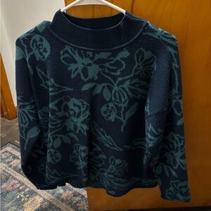Cyprus blue floral sweater